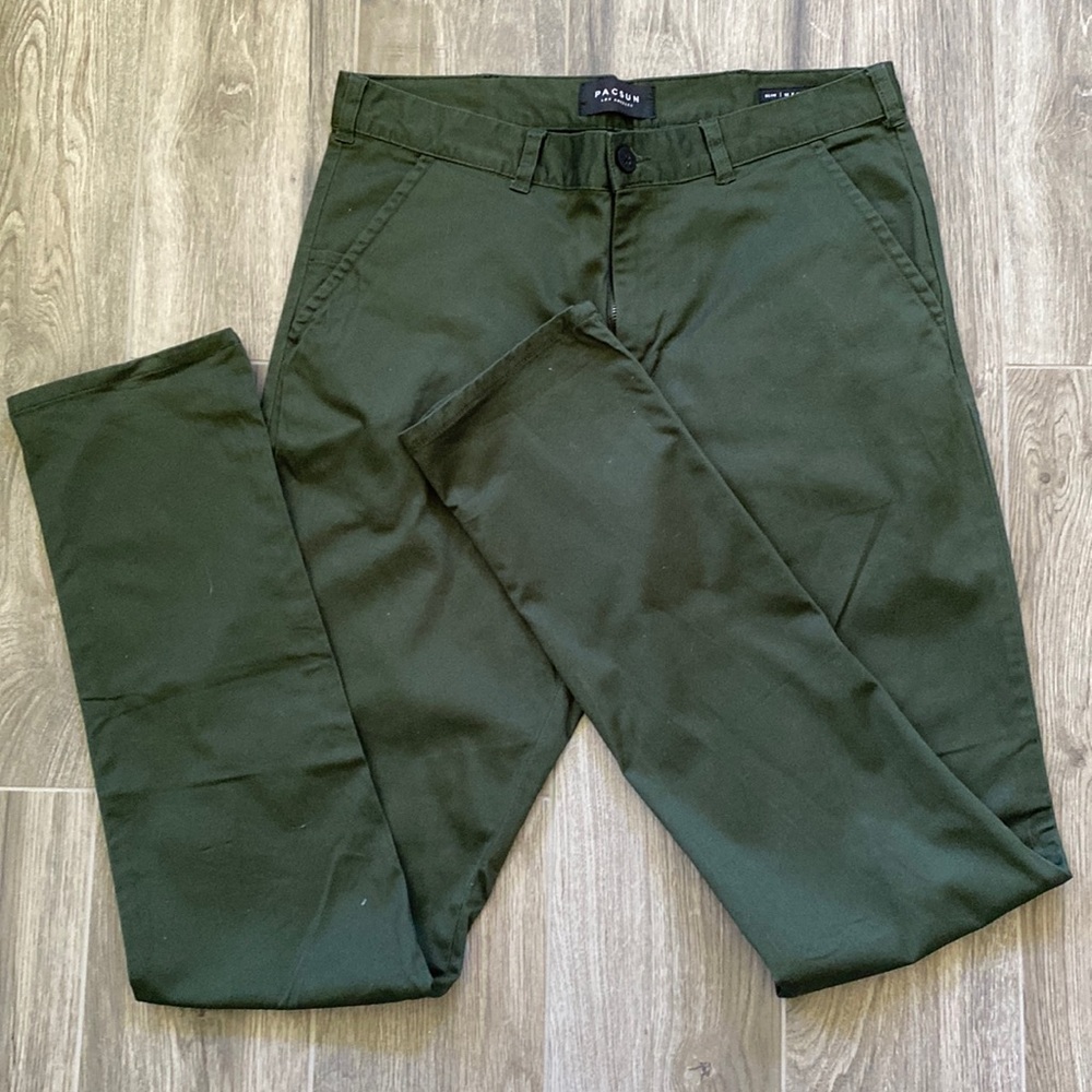 PacSun Olive Slim Chino pants